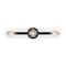 Designers Fountain Demi 24 in. 3-Light Matte Black Vanity Light with Artisan Cast Glass Shade for Bathrooms D318M-3B-MB - alternate 1